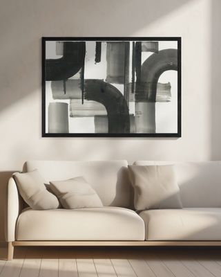 Monochrome Abstract Black Shapes 2