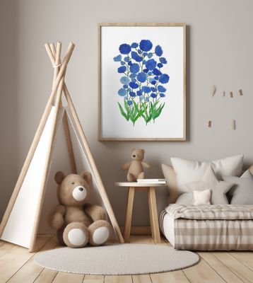 Wild Skyblue Flowers