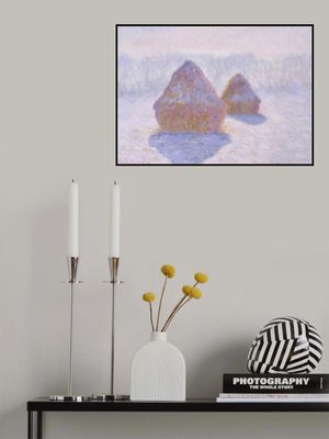 Haystacks (effect of Snow and Sun) (1891) By Claude Monet