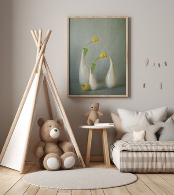 Yellow Tulip and Mini Squash