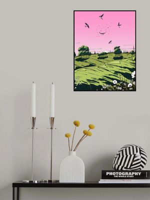 Landscape In The Summer Sunset