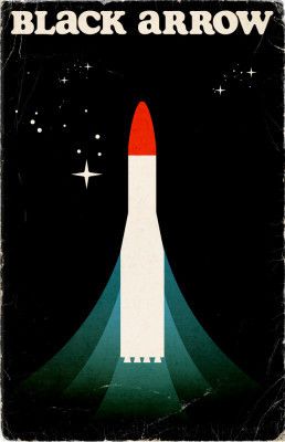 Black Arrow Space Art