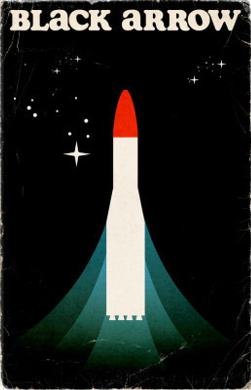 Black Arrow Space Art