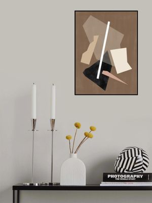 Brown Paper Cuts Painting