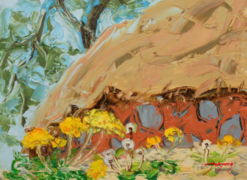 Dandelion Oil On Canvas