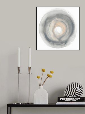 Calm Circles with Muted Gray and Beige Tones