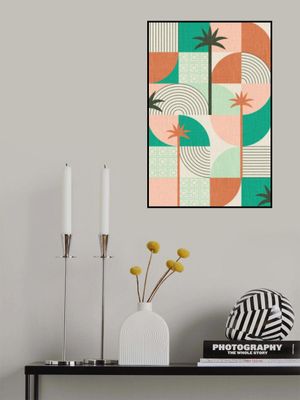 Palm Springs Desert Shapes and Palms Emerald