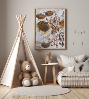 sun filwer oil on canvas