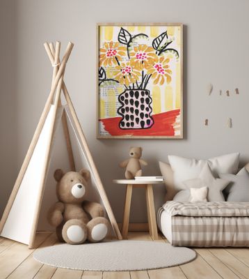 Sunflowers in a vase