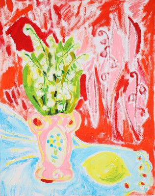 Lily Of The Valley Bouquet, Tamara Jare, oil on canvas