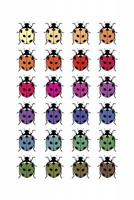 Vibrant Beetle Parade