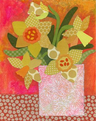 Patchwork Daffodil Still Life