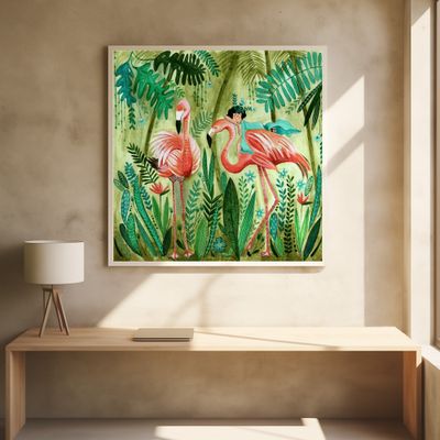 Flamingo jungle