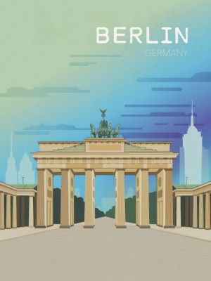 Berlin Travel Poster