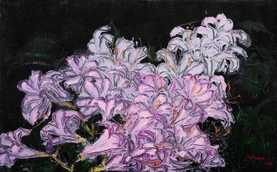 boss flower  oil on canvas