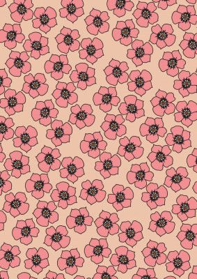 1970s Flower Wallpaper