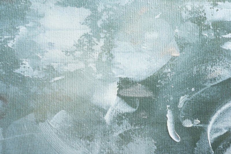 Green and White Acrylic