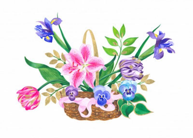 Basket of Flowers