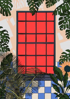 Tropical Window View