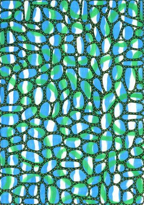 Green Blue Organic Pattern
