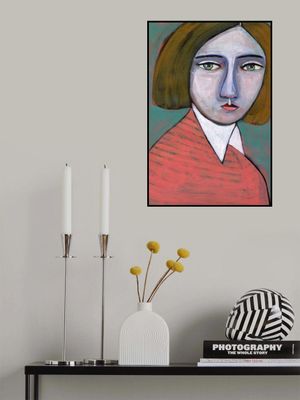 Lady in Melon Jumper