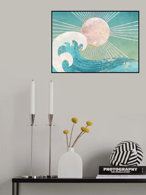 Landscape Sun waves turquoise