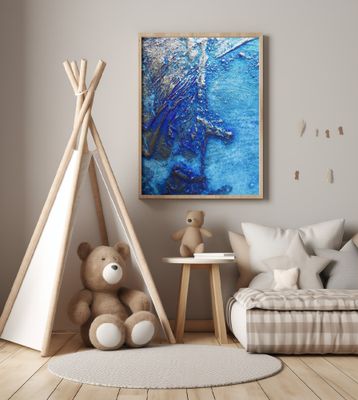 Bold Abstract - Cobalt Blues