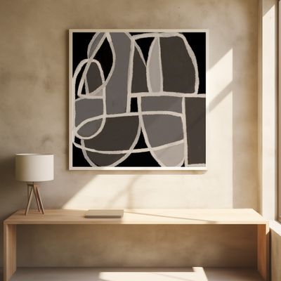 Black and white abstract