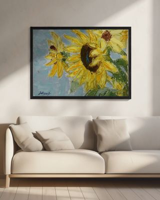 sun flower oil on canvas