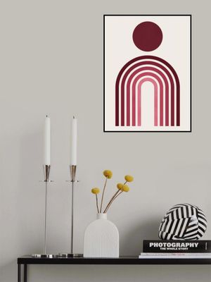 Arched Lines and Circle