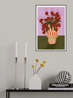 Bold Tulips in Vase