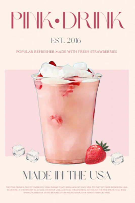 Pink Drink Print