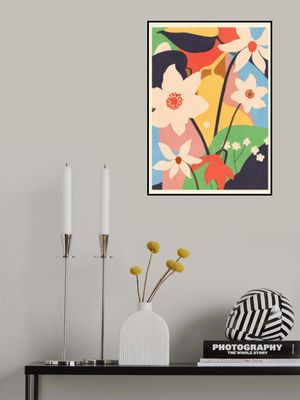 Abstract Art Landscape Flowers