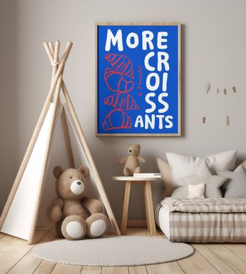 More Croissant - blue/red