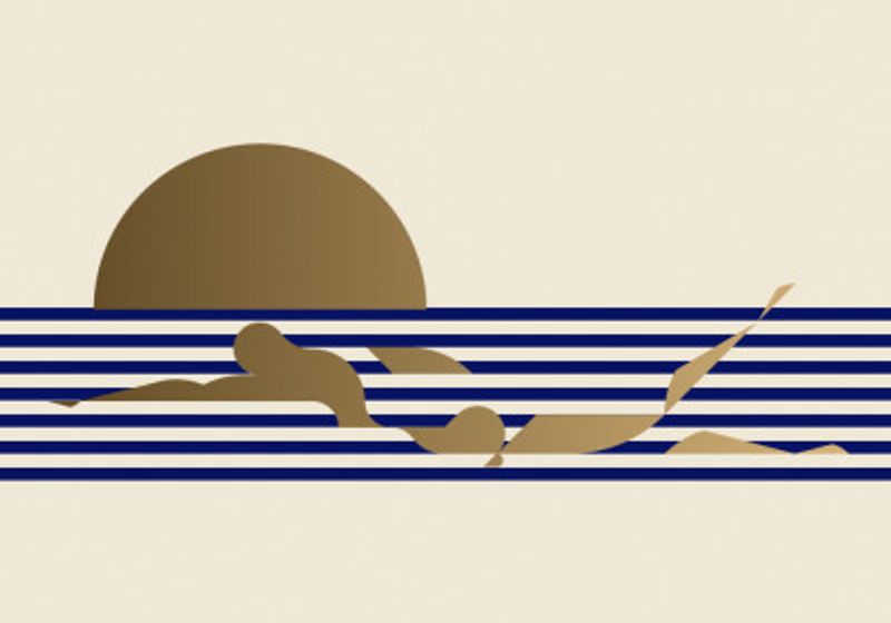 Swimmer Horizontal / Ivoire