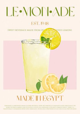 Refreshing Glass of Lemonade