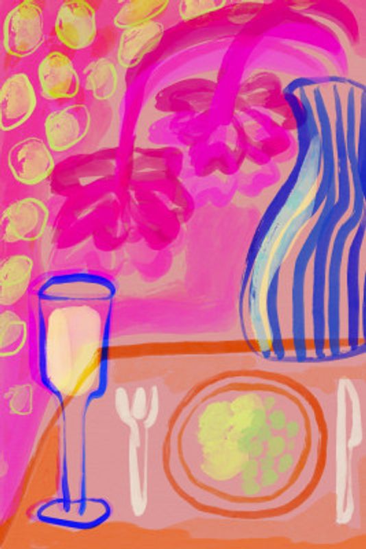 Vibrant Table Scene