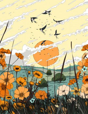 Japan Landscape In the Summer