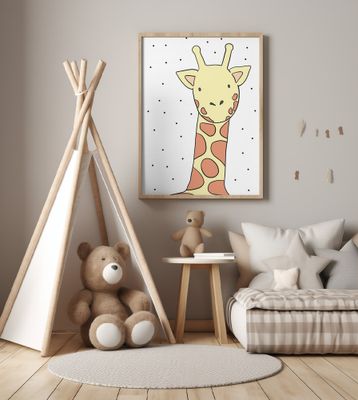 Giraffe and Dots
