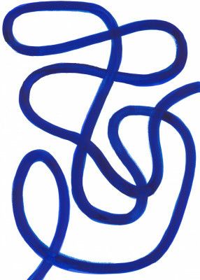 Composition in Blue Line 01