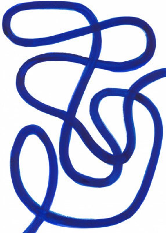 Composition in Blue Line 01