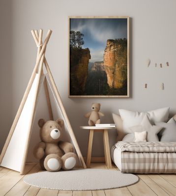 Moonlight over Blue Mountains