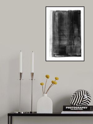 Black And White Abstract Watercolor