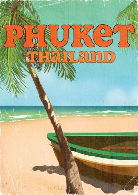 Phuket Thailand Travel Poster