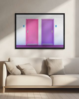 Pink and Purple Doors at the Saguaro
