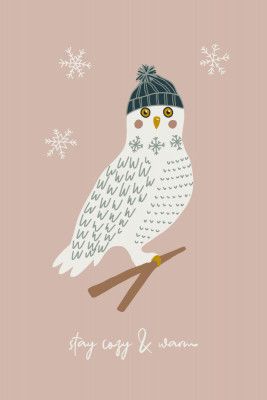 Cozy Owls Powder Pink