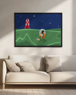 Astronaut Dog Walker