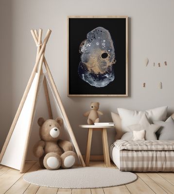 Abstract Gold Bubbles