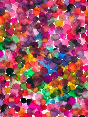 Overlapped Watercolor Dots