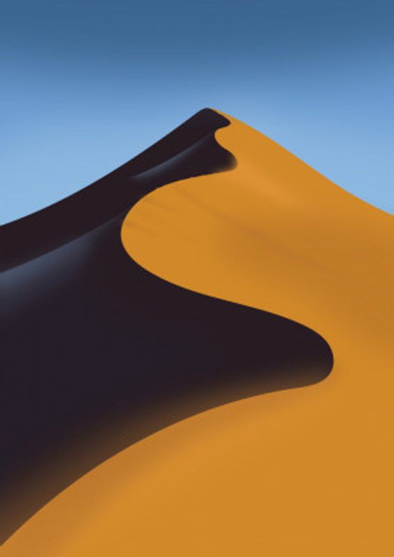 Desert Landscape With A Vivid